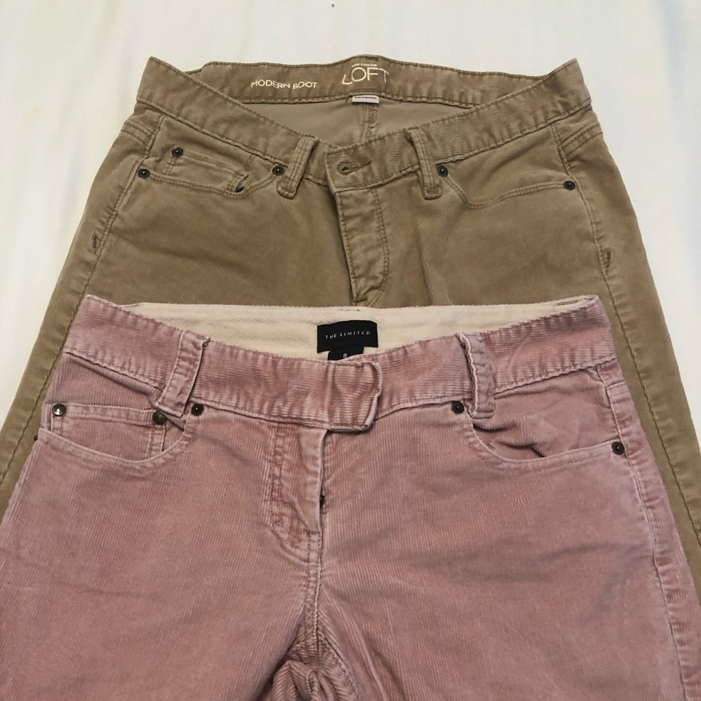 2 pairs of corduroy pants